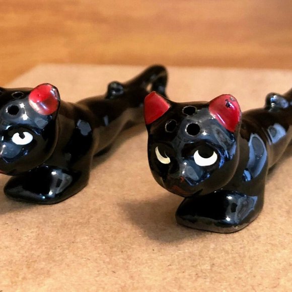 Vintage Black Panther Salt & Pepper Shaker Set - Picture 3 of 5